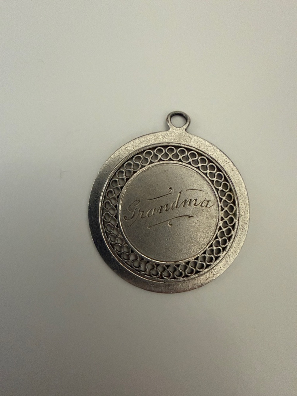 Wells Sterling Grandma Charm Vintage 925 Pretty Charm For Charm Bracelets Woman